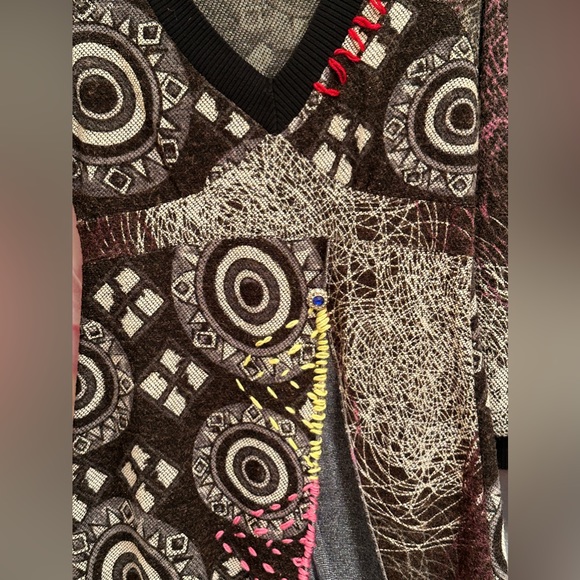 846. Forla Paris Patchwork Black size women’s small - Picture 3 of 9